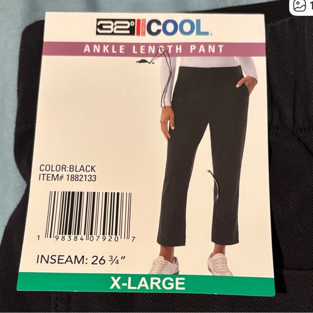 32 Degrees Black Ankle Length Pants - Picture 4 of 4
